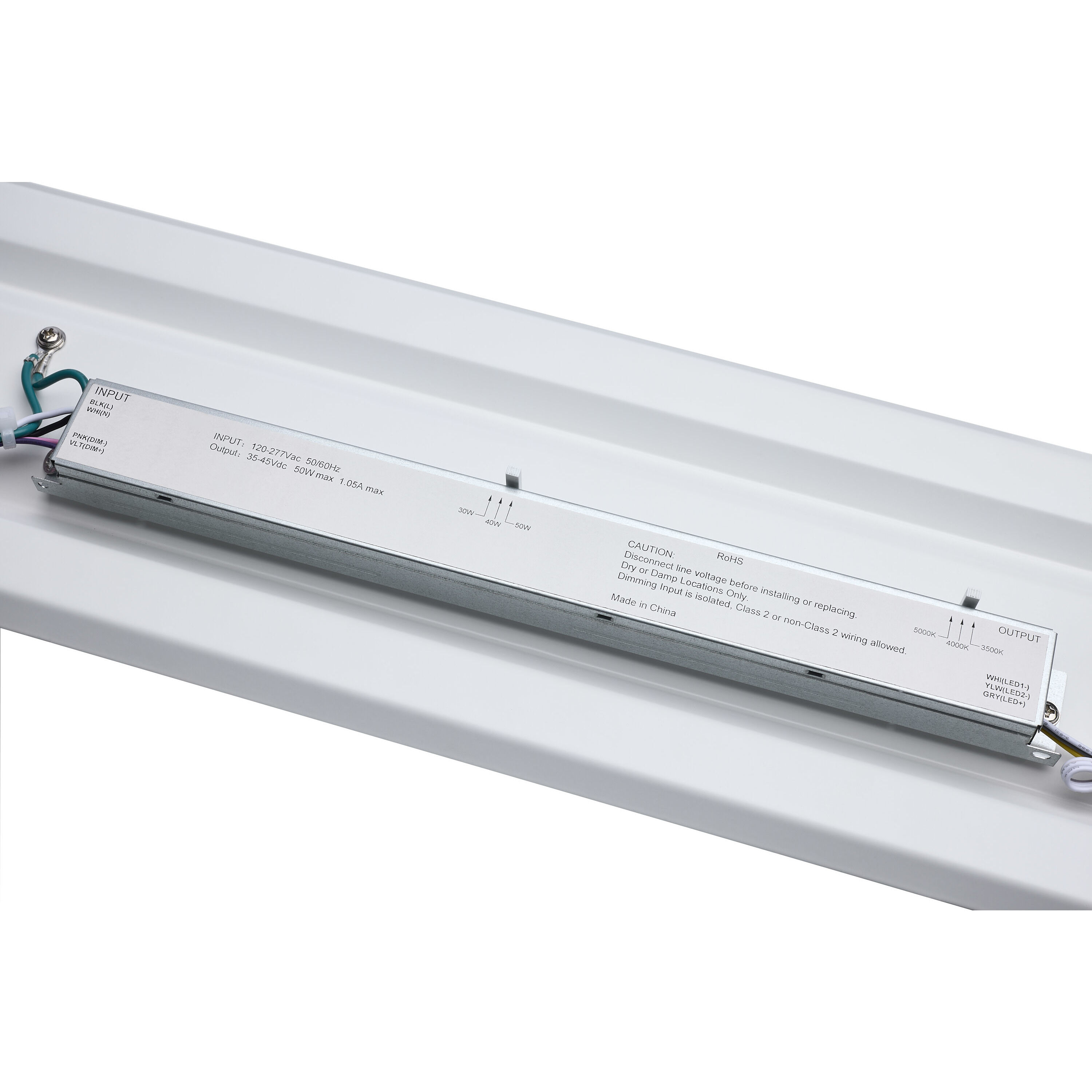 ColorQuick LED 5.89 inch Gloss White Linear Strip Ceiling Light