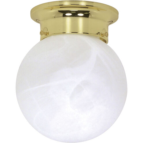Brentwood 1 Light 6 inch Polished Brass Flush Mount Ceiling Light