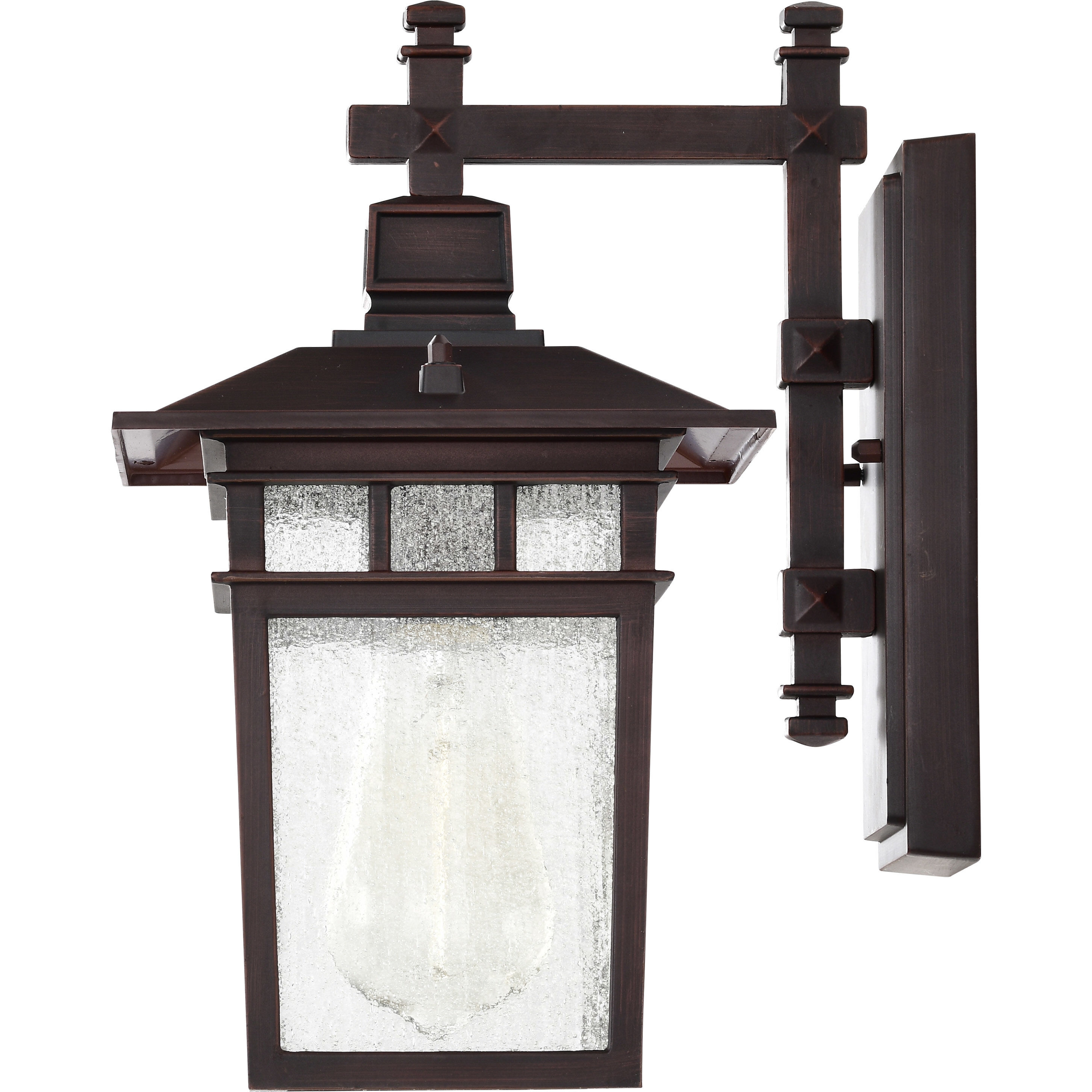 Cove Neck 1 Light 12 inch Rustic Bronze Outdoor Wall Lantern