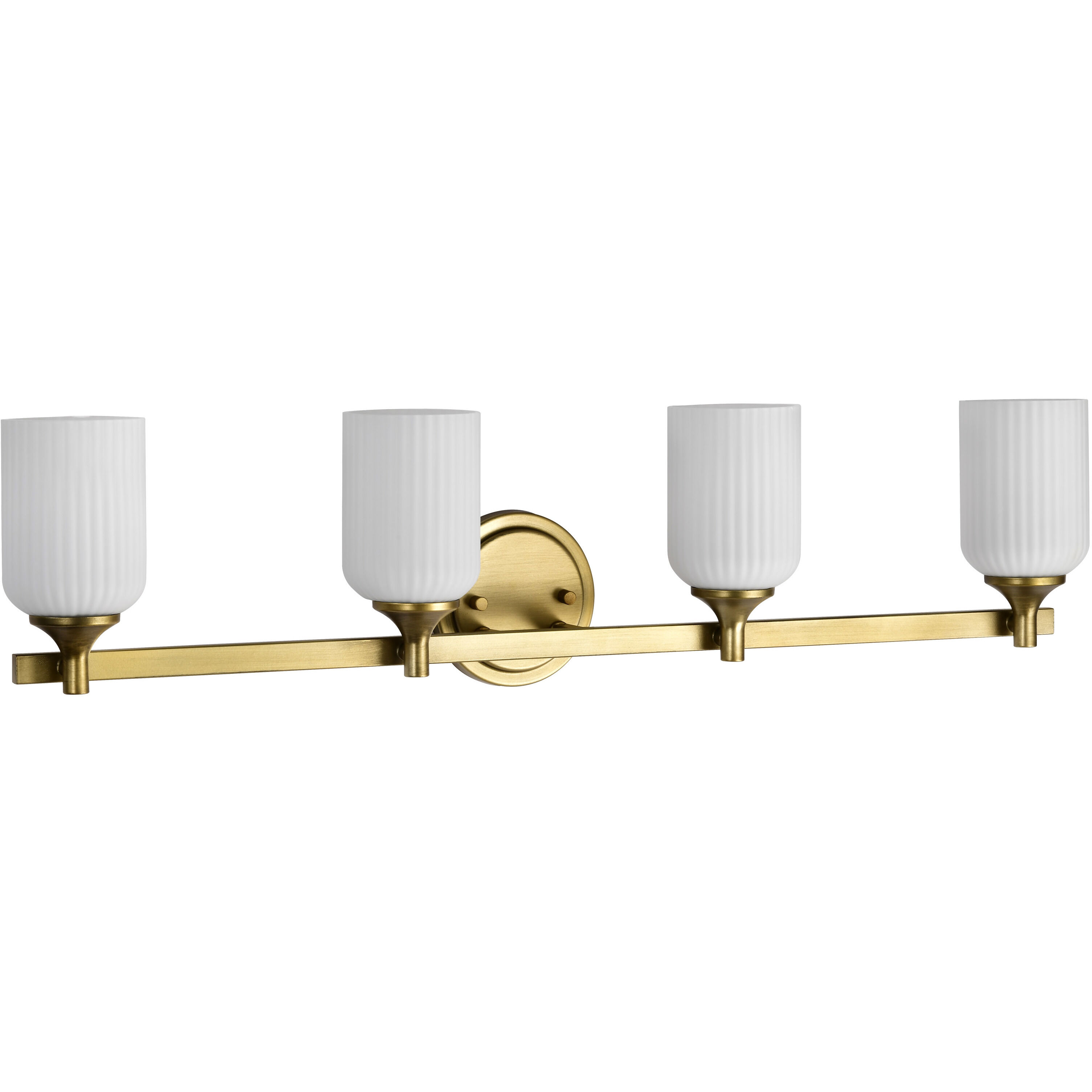 Solara 32.63 inch Natural Brass Vanity Wall Light