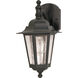 Cornerstone 1 Light 13 inch Textured Black Outdoor Wall Lantern