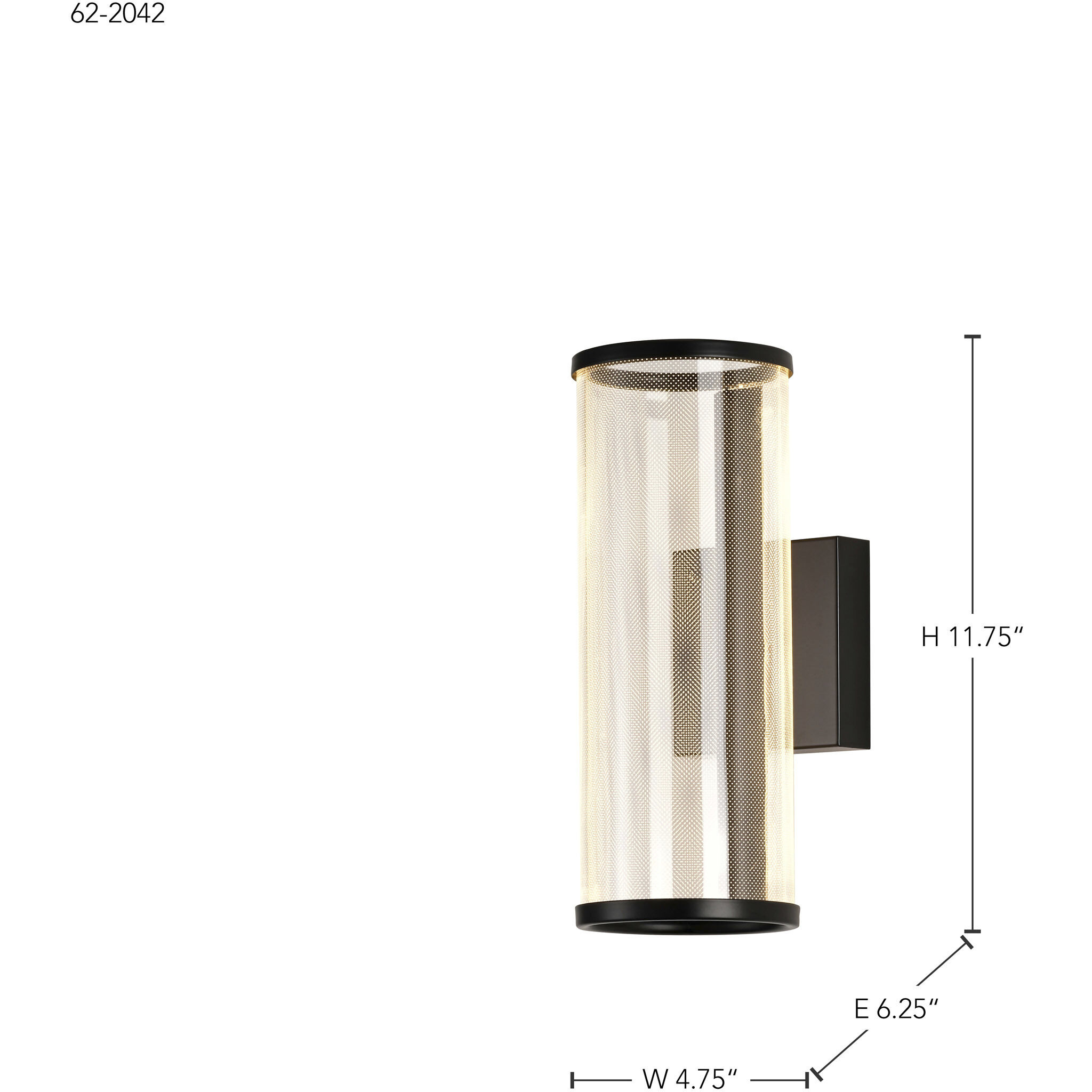 Vale LED 4.75 inch Matte Black Vanity Light Wall Light