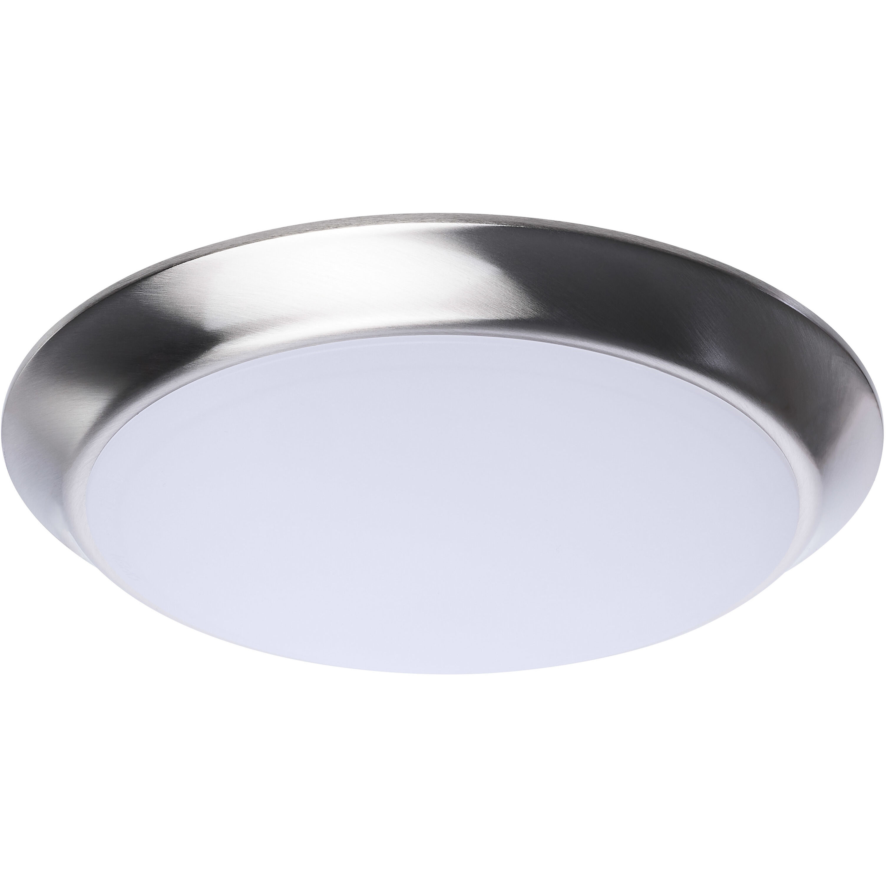 ColorQuick LED 9.49 inch Brushed Nickel Close-to-Ceiling LED Disk Ceiling Light
