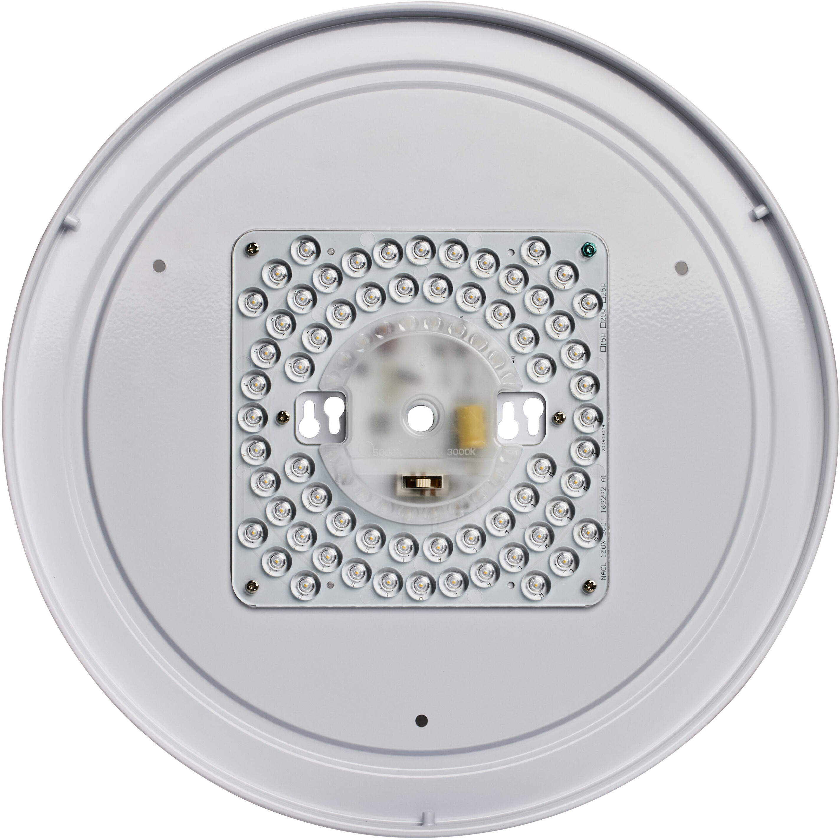 Brentwood LED 15 inch White Fabric Flush Mount Ceiling Light