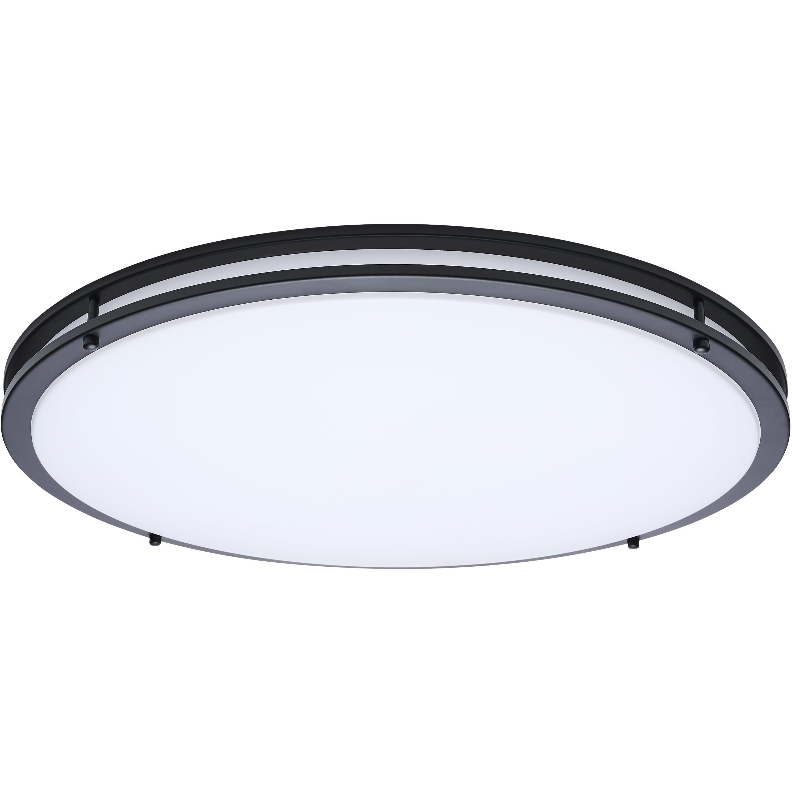 Glamour LED 23.62 inch Black Flush Mount Ceiling Light