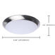 ColorQuick LED 9.49 inch Brushed Nickel Close-to-Ceiling LED Disk Ceiling Light
