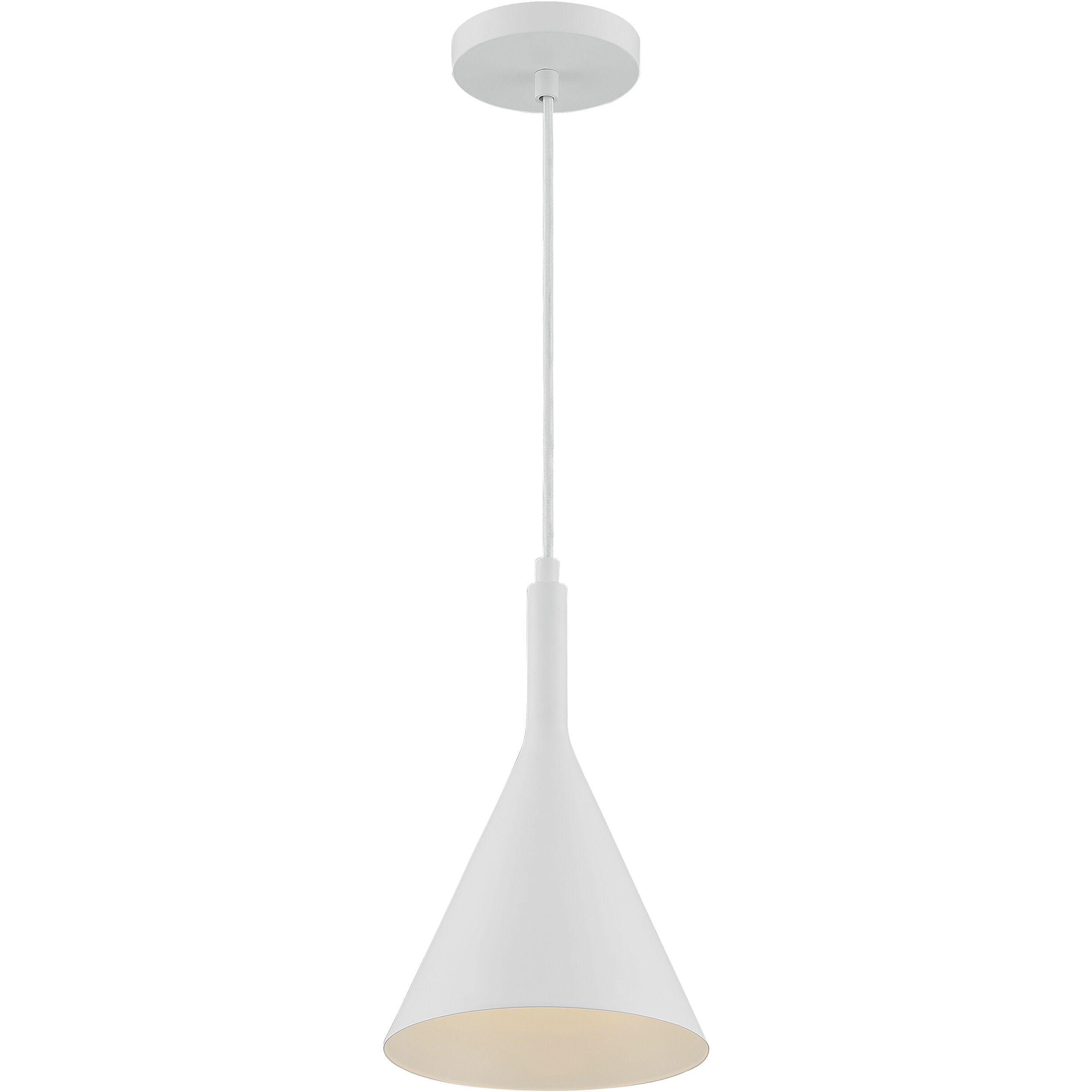 Lightcap 1 Light 8 inch Matte White Pendant Ceiling Light