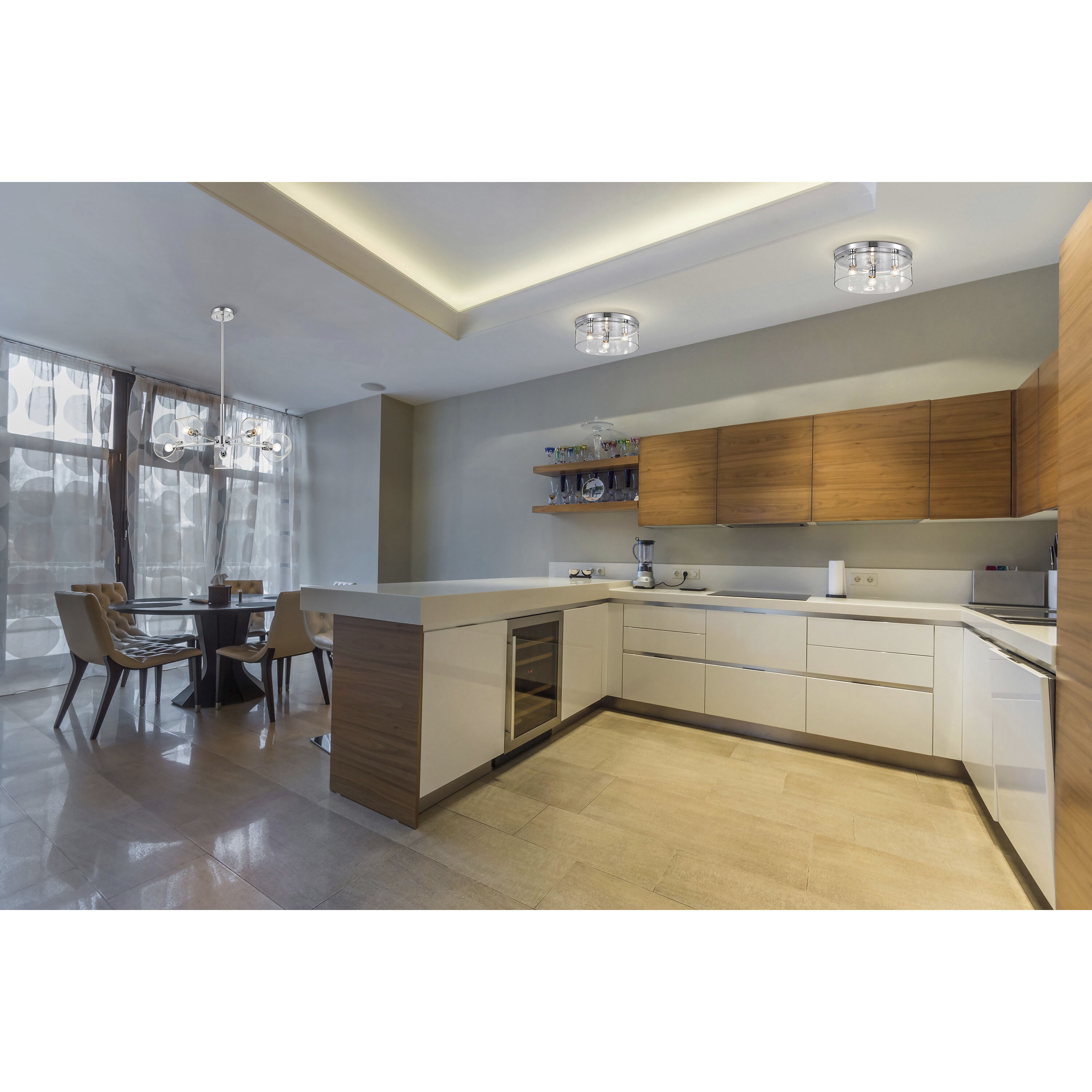 Marlowe 5 Light 28 inch Polished Nickel Chandelier Ceiling Light