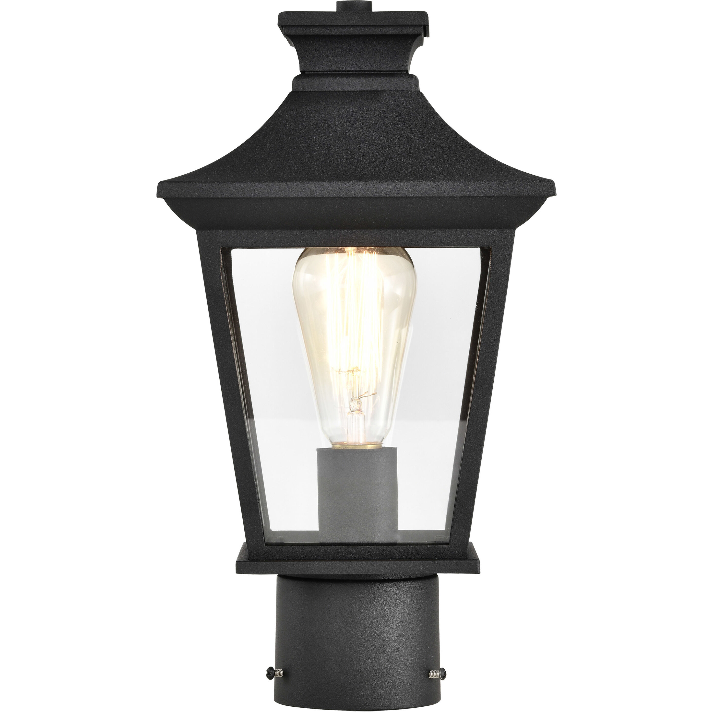 Jasper 14 inch Matte Black Post Lantern
