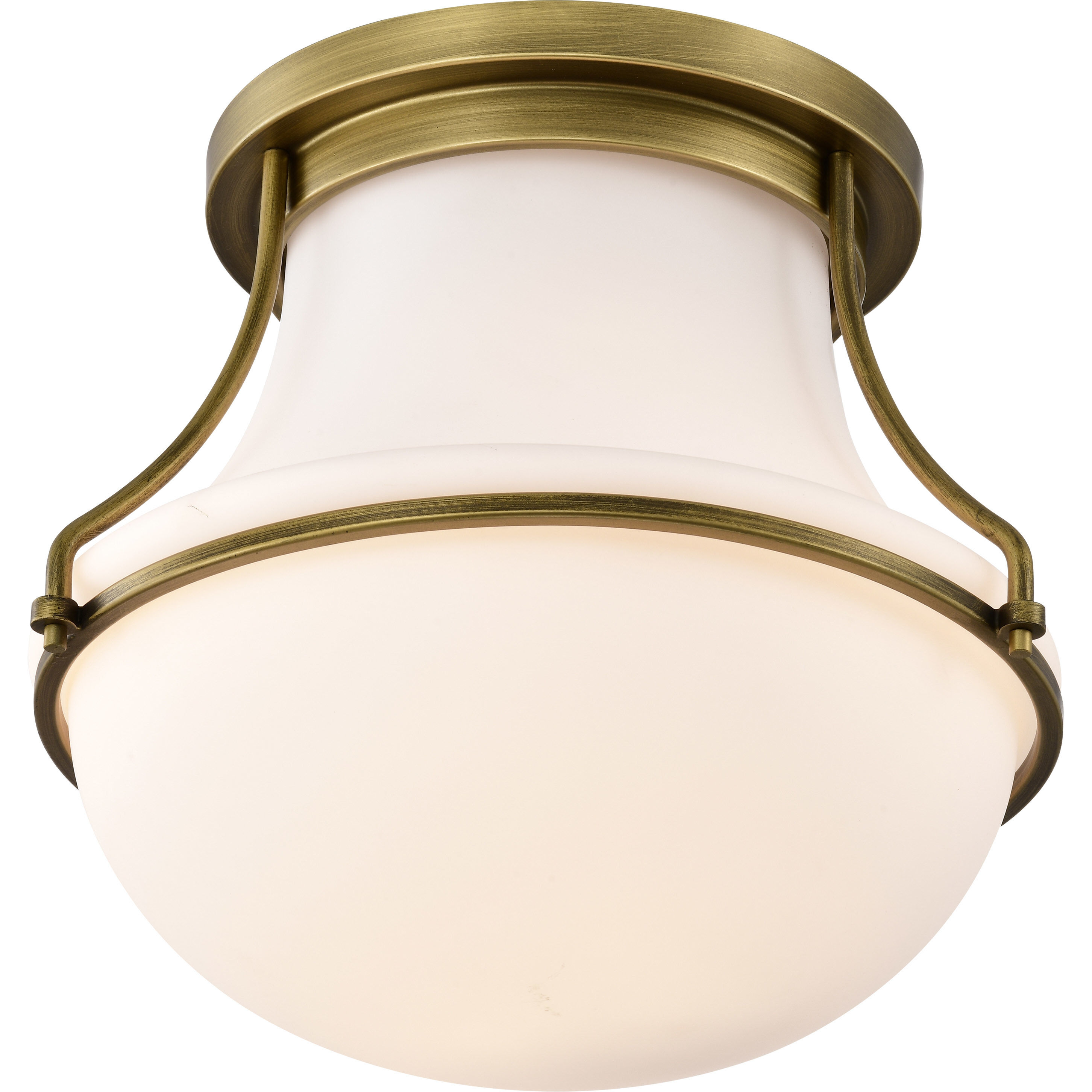 Valdora 1 Light 14 inch Natural Brass Flush Mount Ceiling Light