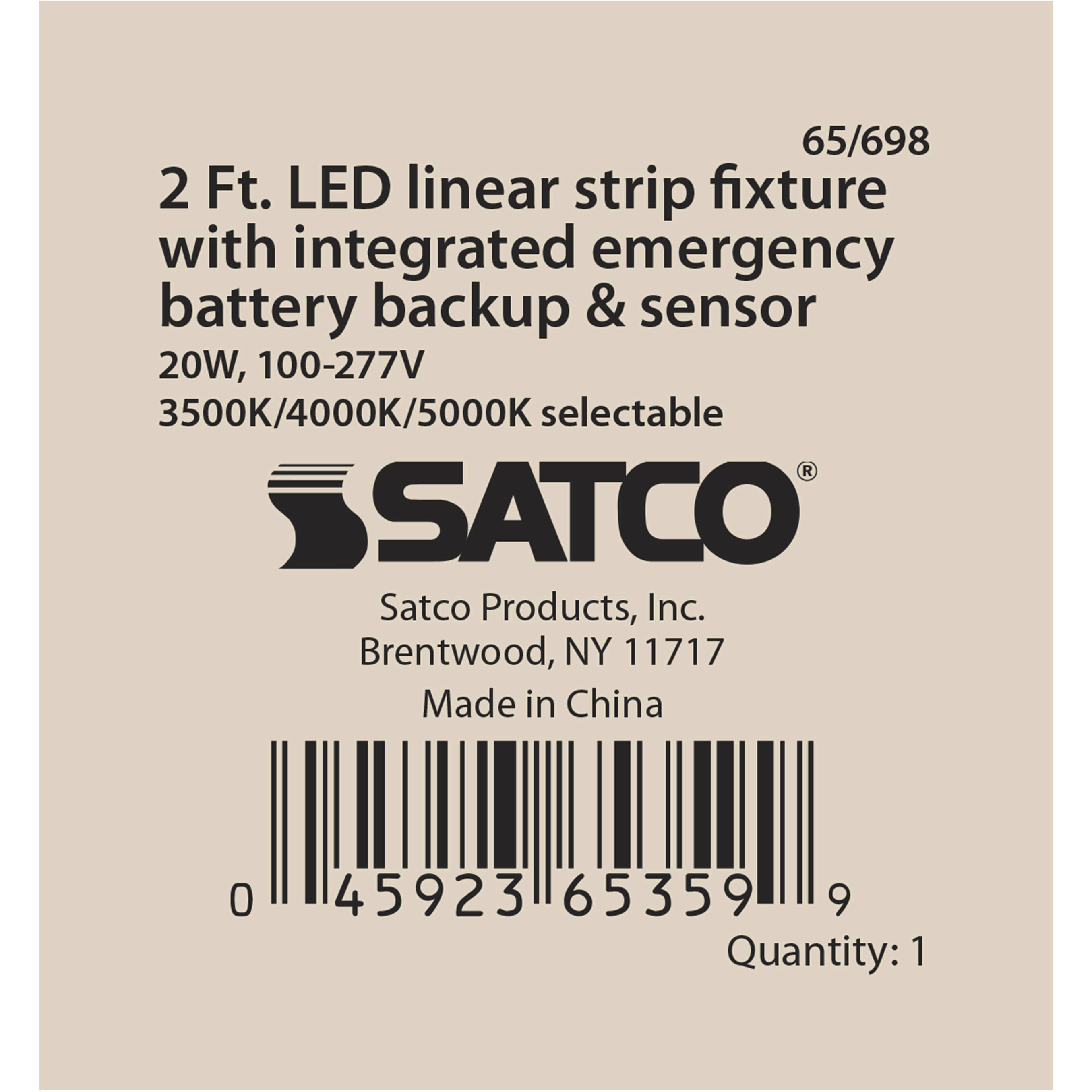 Brentwood LED 3 inch White Linear Strip Ceiling Light