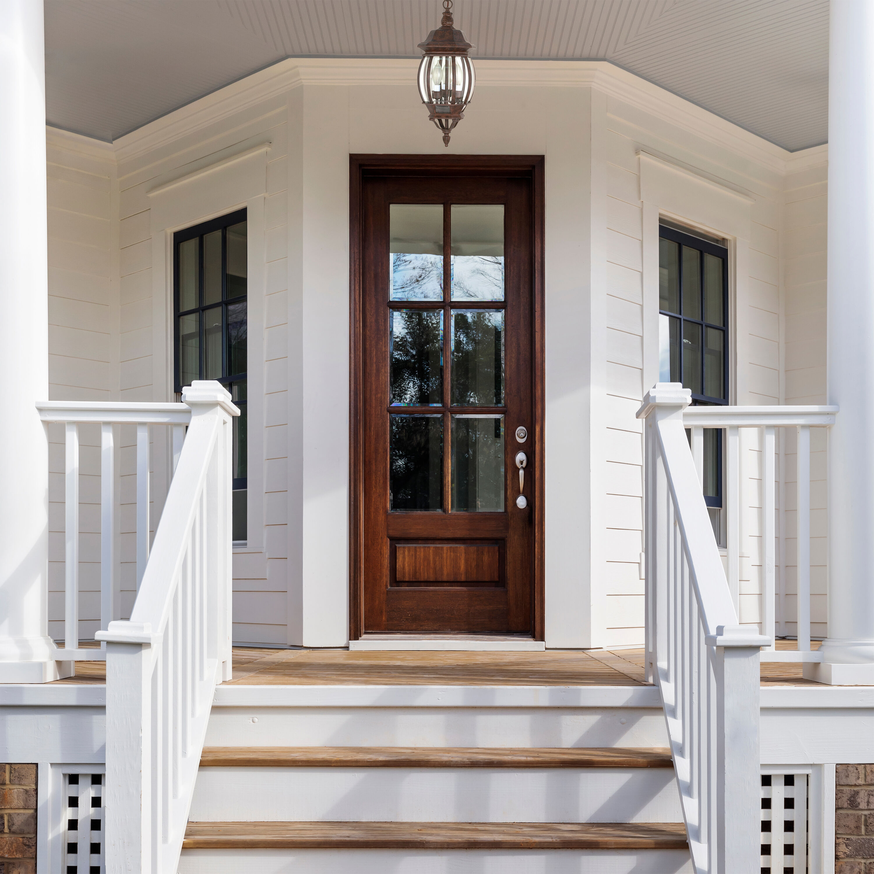 Central Park 3 Light 7 inch Old Bronze Outdoor Hanging Lantern