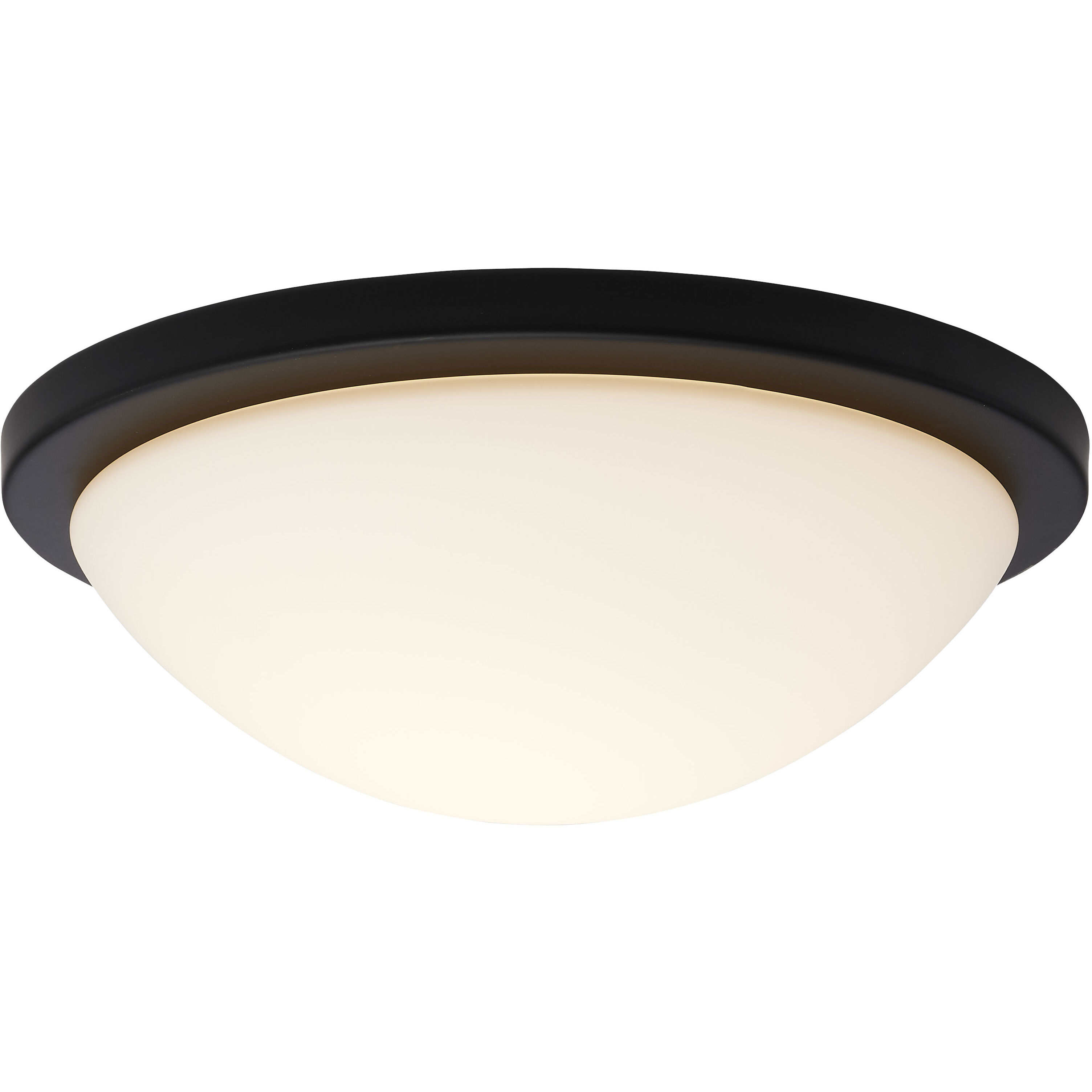 Button LED 13.38 inch Matte Black LED Flush Mount Ceiling Light