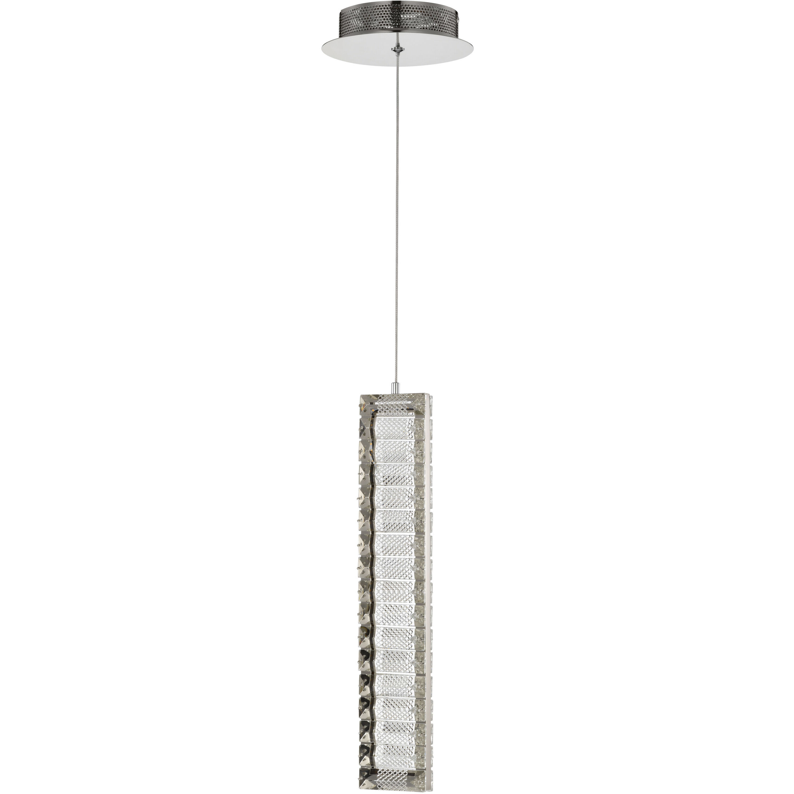 Nova LED 1.38 inch Polished Nickel Pendant Ceiling Light