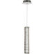 Nova LED 1.38 inch Polished Nickel Pendant Ceiling Light