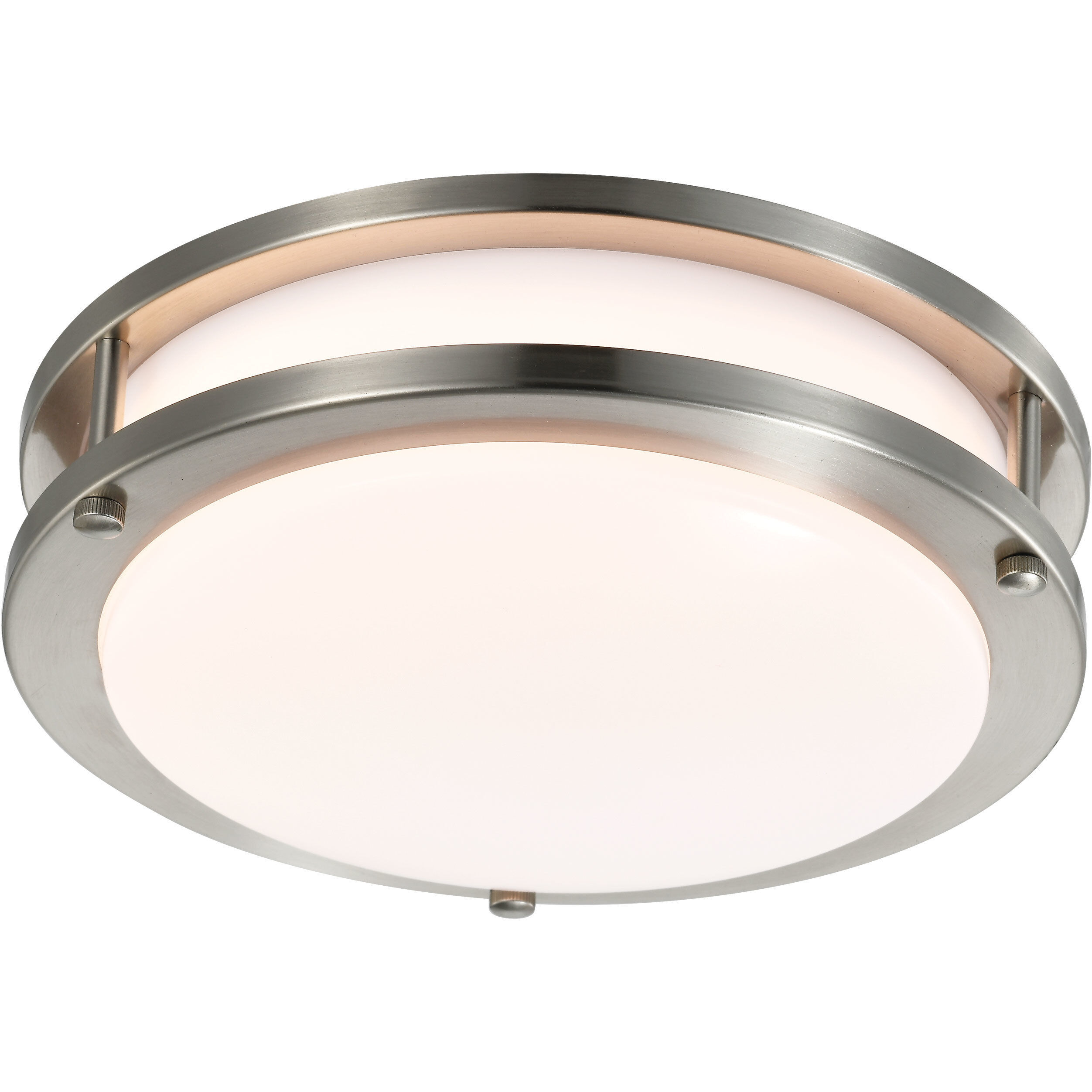 Brentwood LED 10 inch Brushed Nickel Flush Mount Ceiling Light