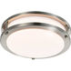 Brentwood LED 10 inch Brushed Nickel Flush Mount Ceiling Light