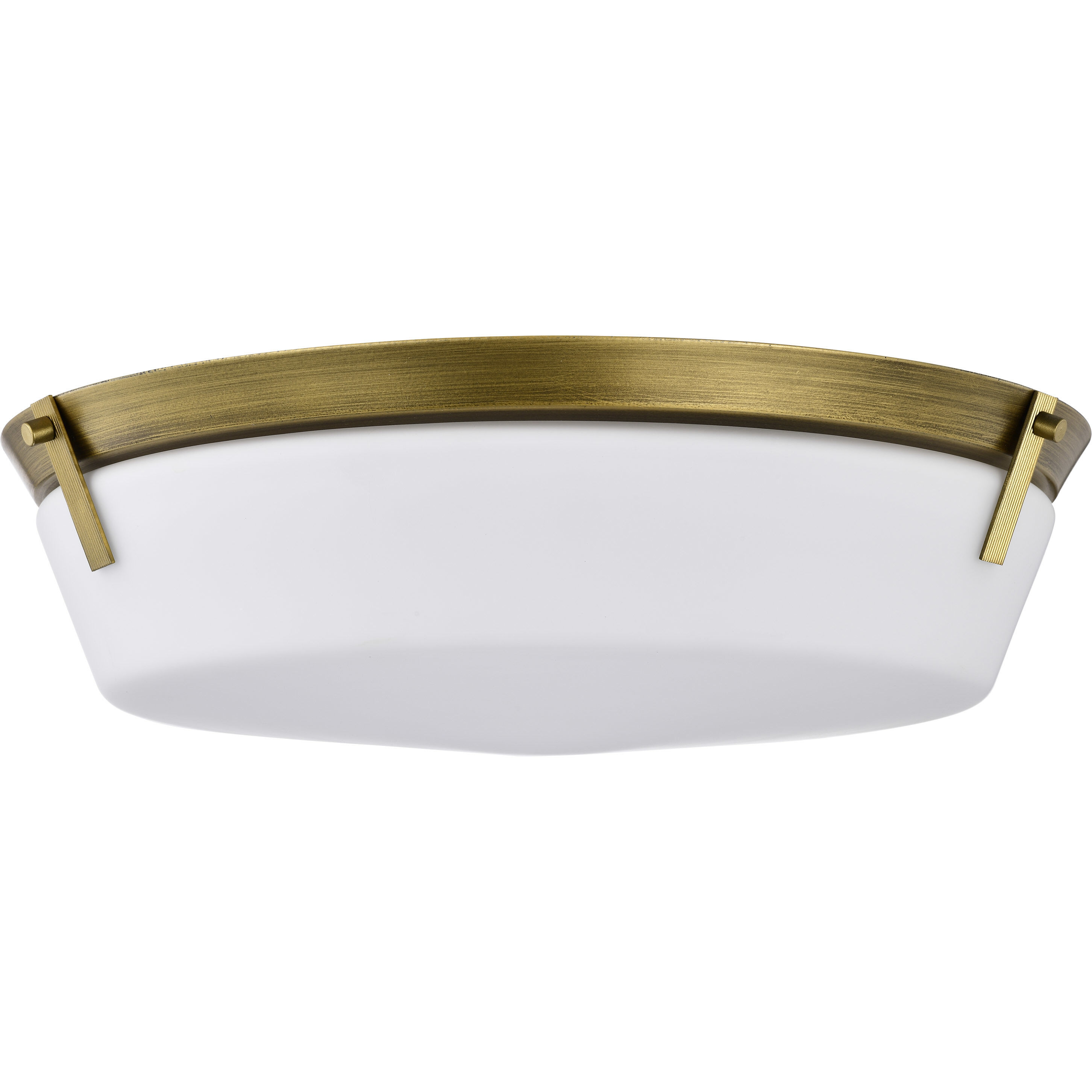Rowen 4 Light 18.5 inch Natural Brass Flush Mount Ceiling Light
