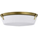 Rowen 4 Light 18.5 inch Natural Brass Flush Mount Ceiling Light