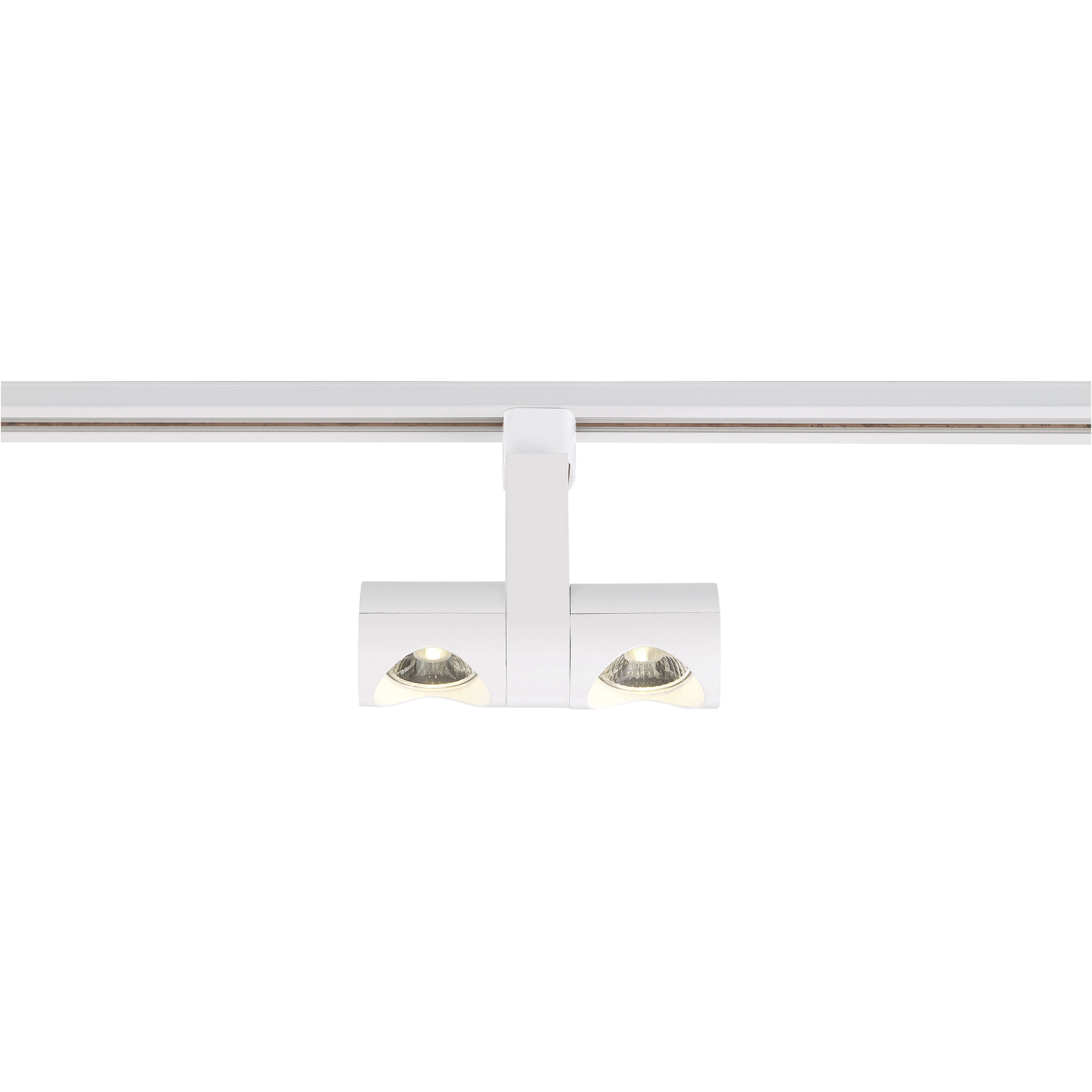 Dual Pipe 120 White Track Head Ceiling Light