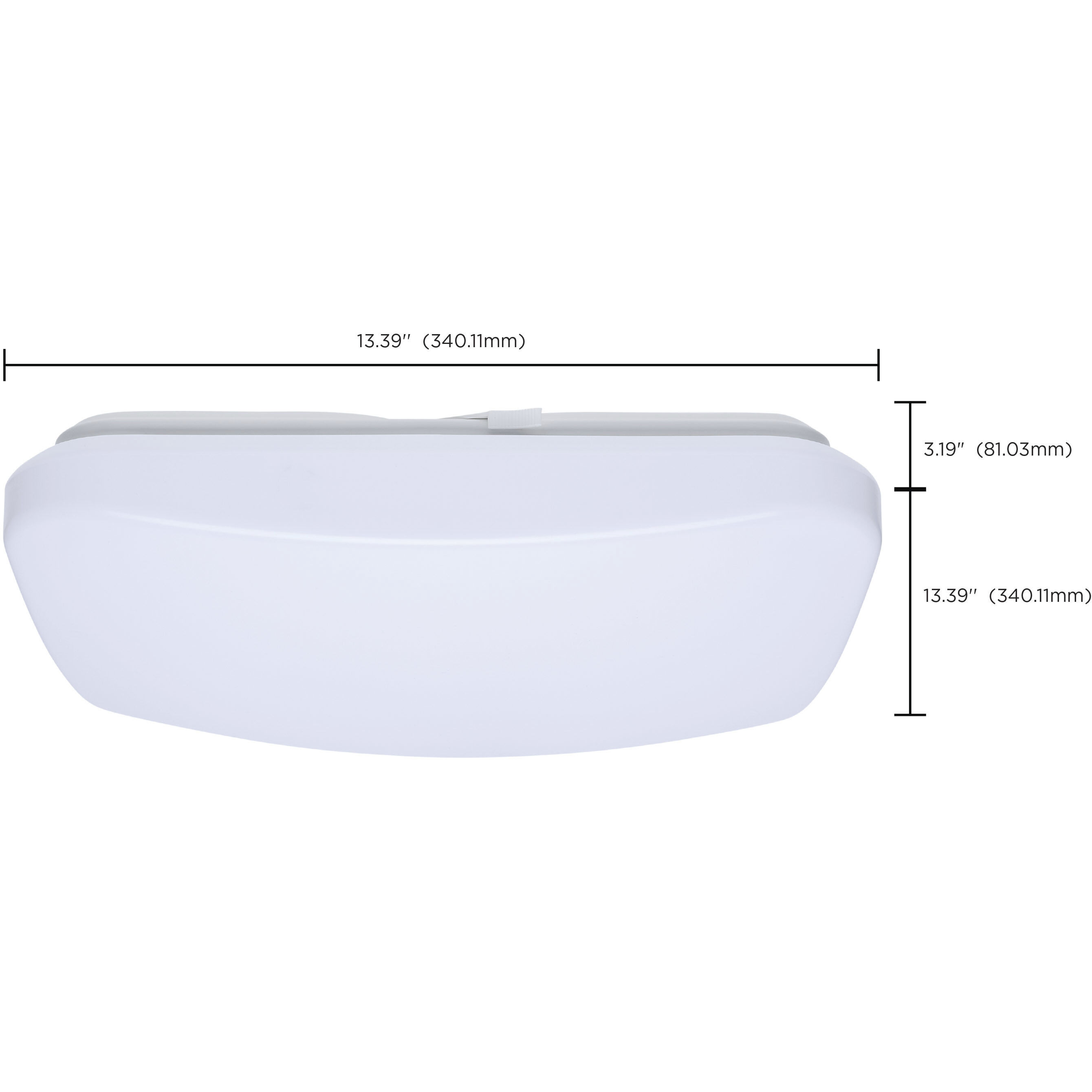 ColorQuick LED 13.39 inch White Flush Mount Ceiling Light