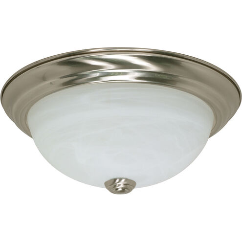 Brentwood 2 Light 11 inch Brushed Nickel Flush Mount Ceiling Light