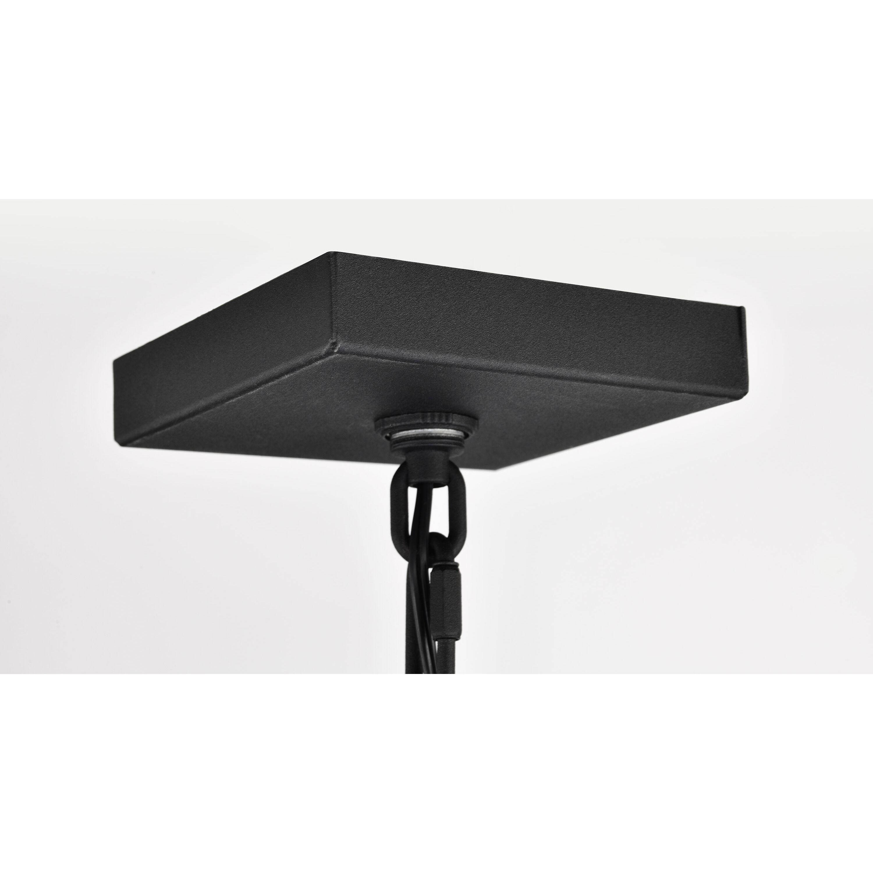 Austen 8 inch Matte Black Outdoor Hanging Lantern