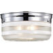 Brentwood 2 Light 10 inch Polished Chrome Flush Mount Ceiling Light