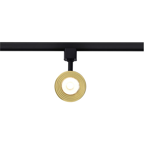 Brentwood 1 Light 120 Matte Black and Brushed Brass Track Lighting Ceiling Light