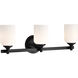 Solara 23 inch Matte Black Vanity Wall Light