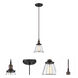Vintage 1 Light 6.5 inch Rustic Bronze Pendant Ceiling Light
