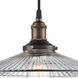 Vintage 1 Light 14 inch Rustic Bronze Pendant Ceiling Light
