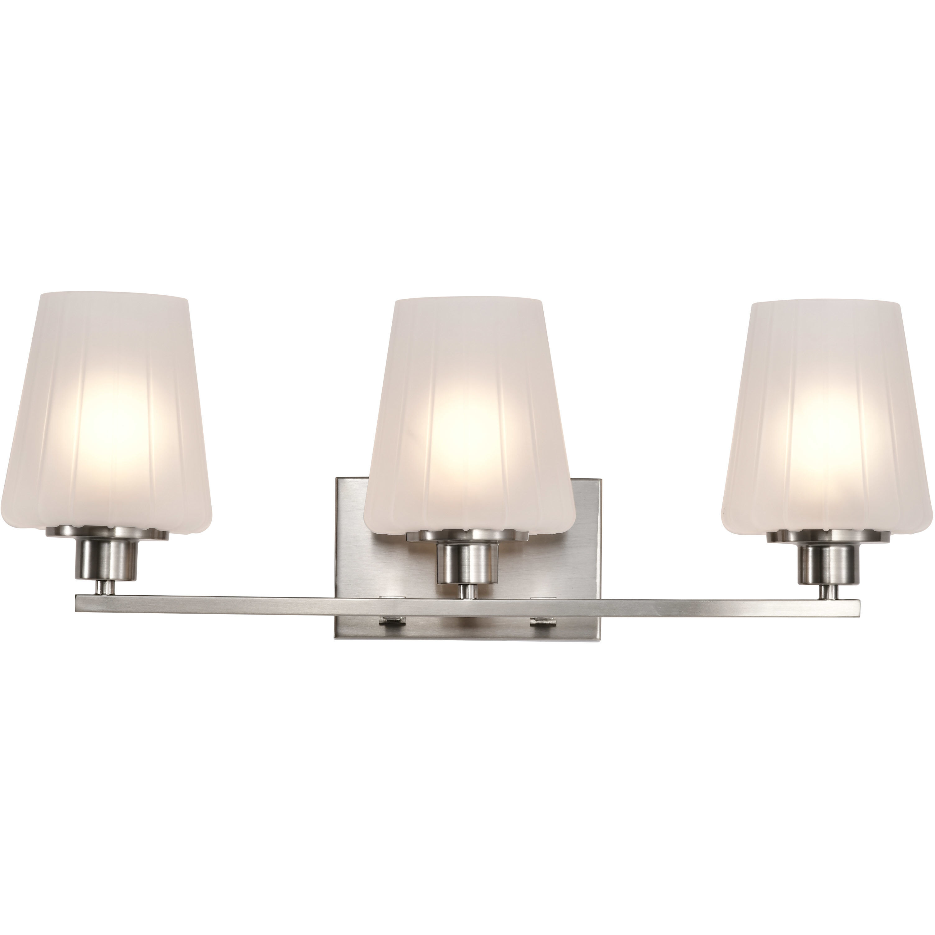 Lune 24 inch Brushed Nickel Vanity Wall Light