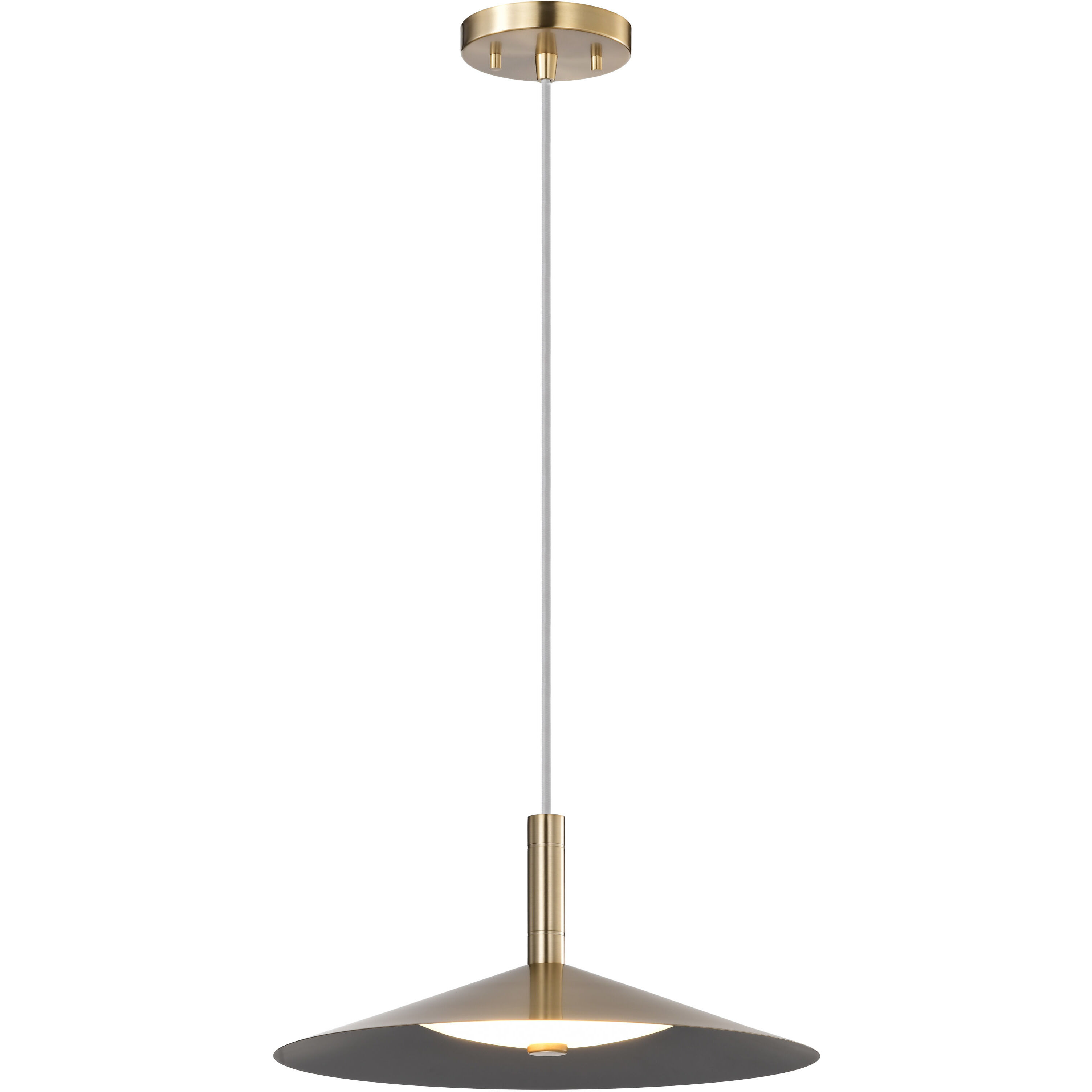 Corrine LED 14 inch Burnished Brass Pendant Ceiling Light