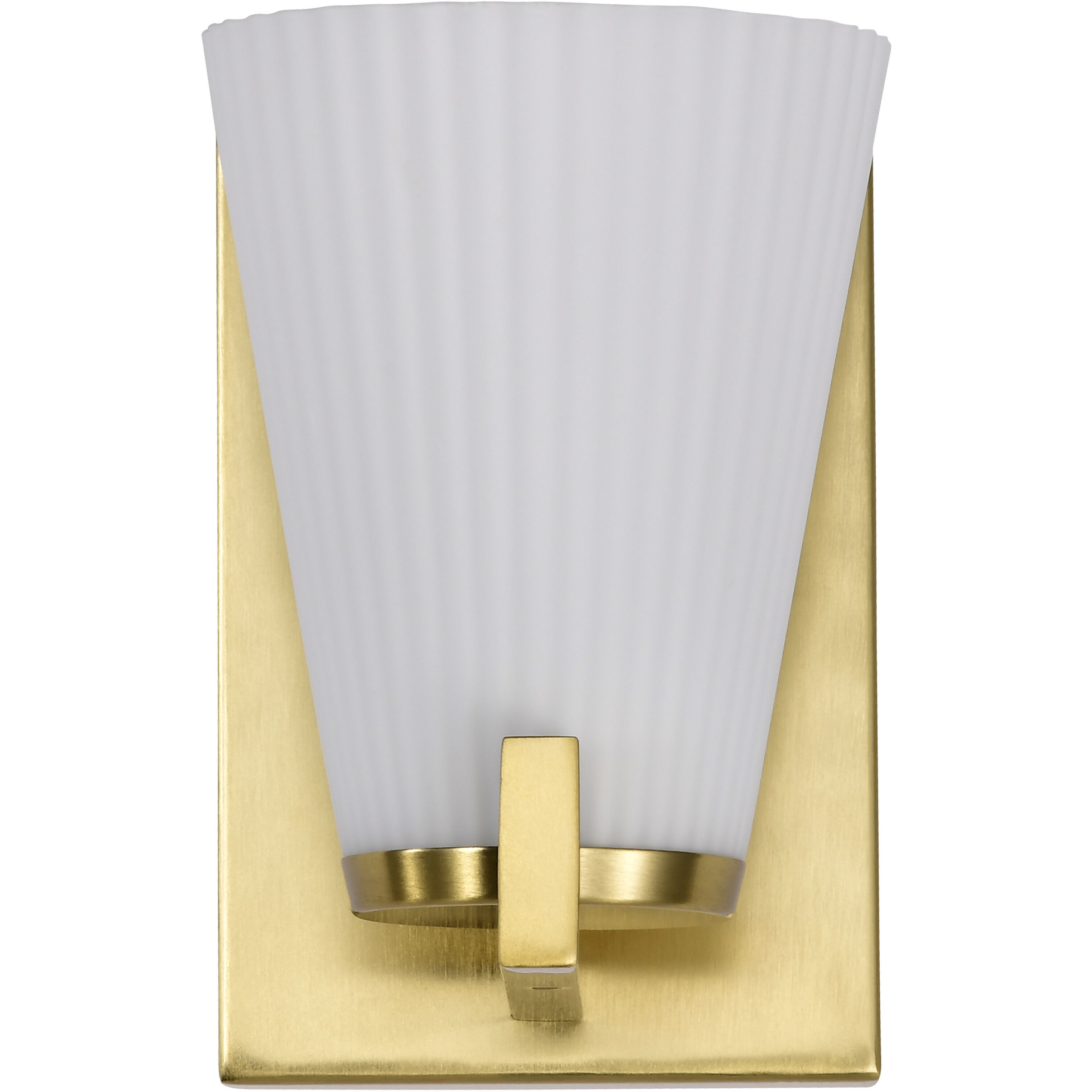 Royale 4.5 inch Burnished Brass Vanity Wall Light