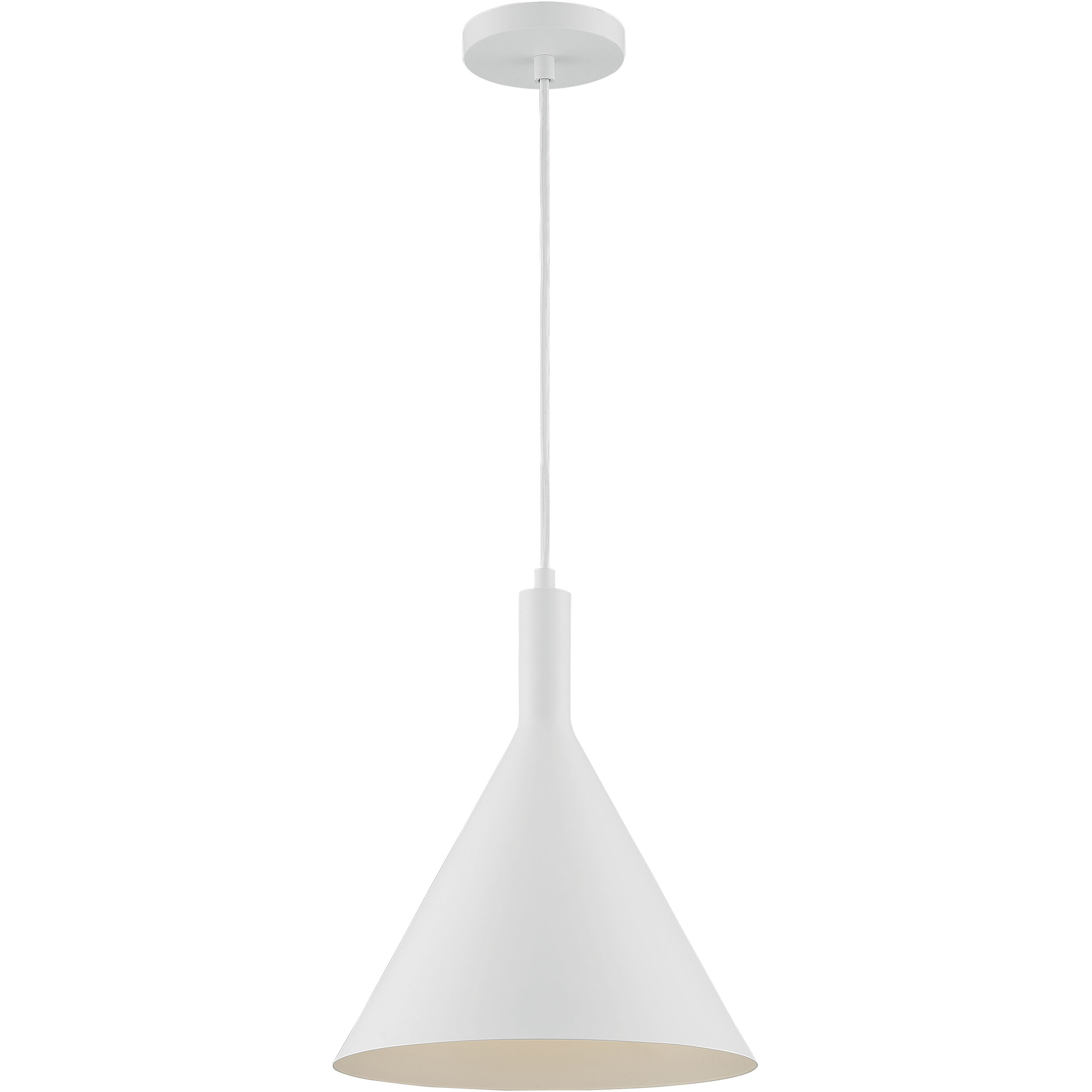 Lightcap 1 Light 12 inch Matte White Pendant Ceiling Light