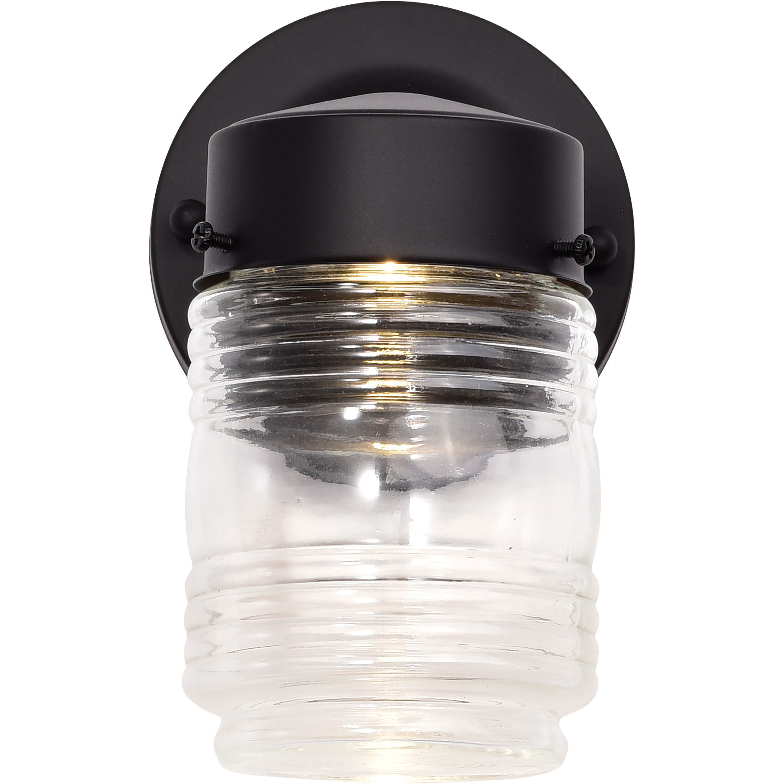 Brentwood LED 7 inch Black Outdoor Wall Mount