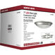 Brentwood LED 7.4 inch Brushed Nickel LED Disk Light Ceiling Light