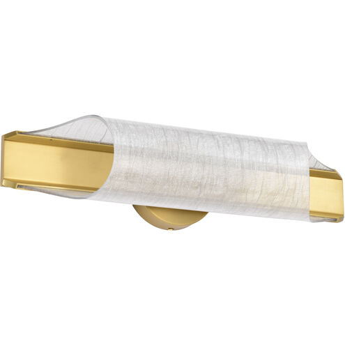 Idris LED 24.5 inch Vintage Brass Vanity Wall Light
