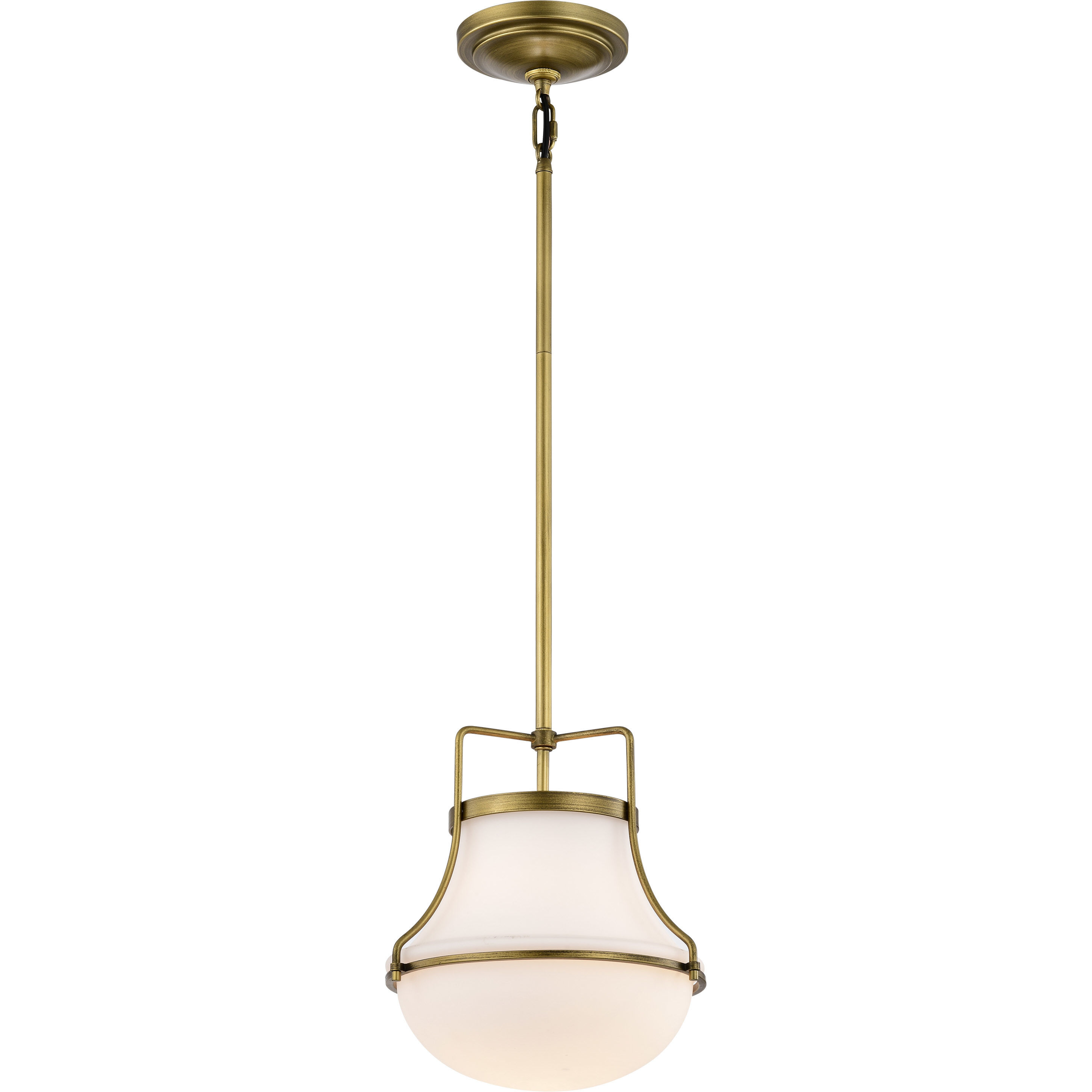 Valdora 1 Light 10.38 inch Natural Brass Pendant Ceiling Light