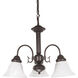 Ballerina 3 Light 20 inch Old Bronze Chandelier Ceiling Light