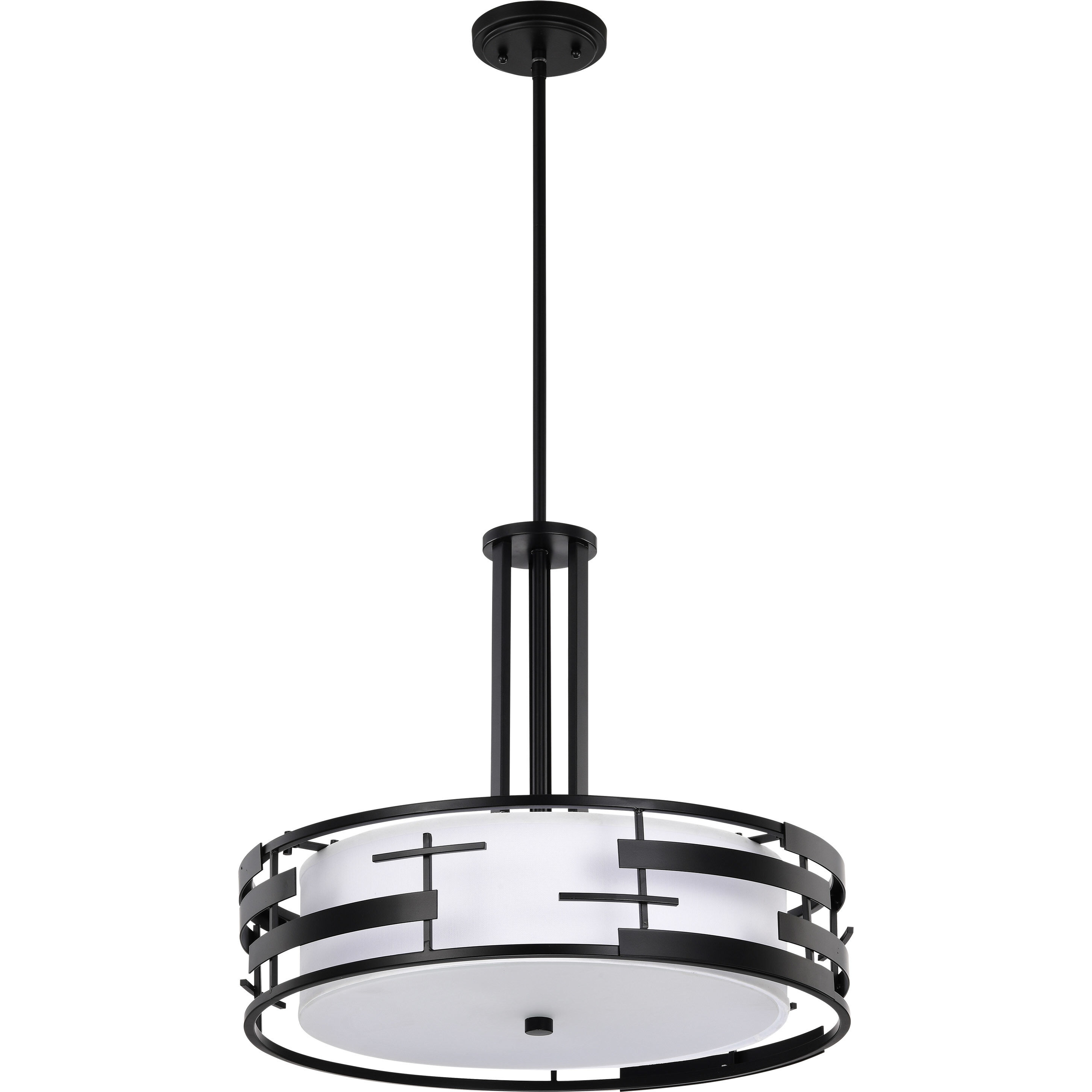 Lansing 3 Light 21 inch Textured Black Pendant Ceiling Light 