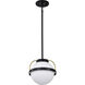 Lakeshore 1 Light 10 inch Matte Black Pendant Ceiling Light