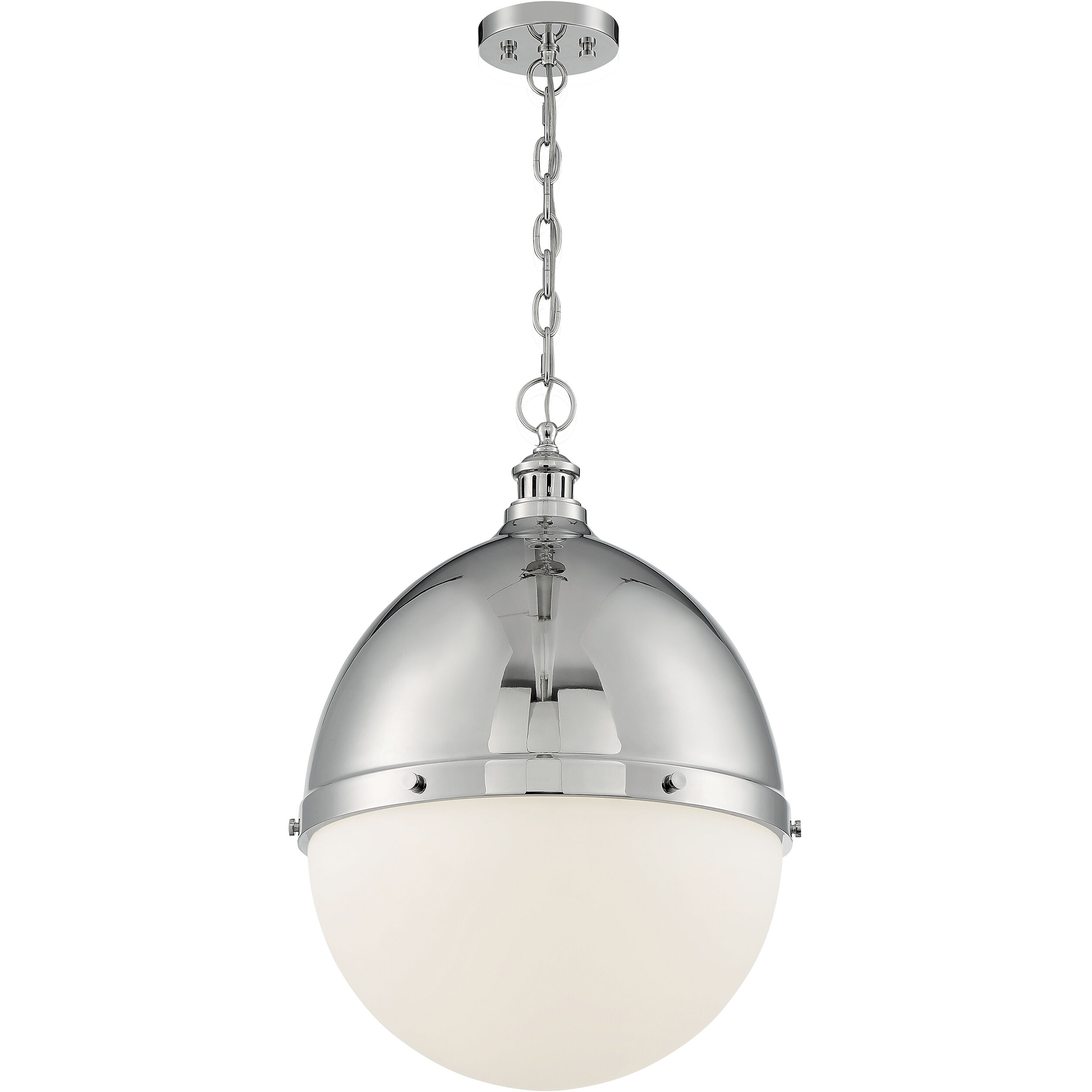 Ronan 1 Light 17.5 inch Polished Nickel Pendant Ceiling Light