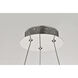 Asher LED 15.75 inch Polished Nickel Pendant Ceiling Light