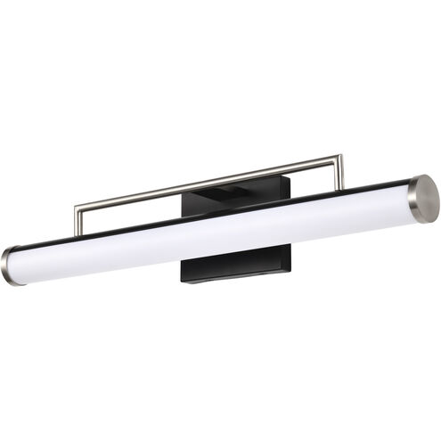 Solano LED 24 inch Black and Brushed Nickel Bath Vanity Light Wall Light