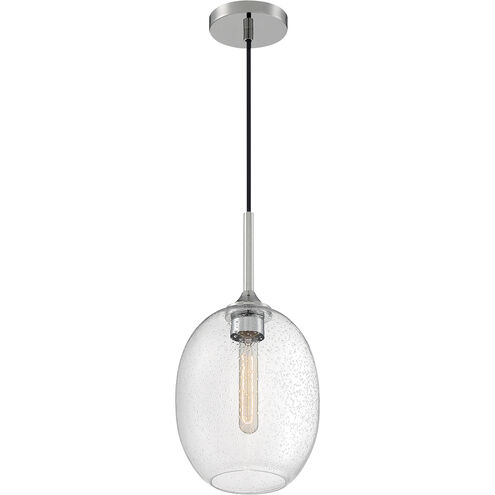 Aria 1 Light 8.38 inch Polished Nickel Pendant Ceiling Light