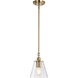 Dover 1 Light 7 inch Vintage Brass Pendant Ceiling Light