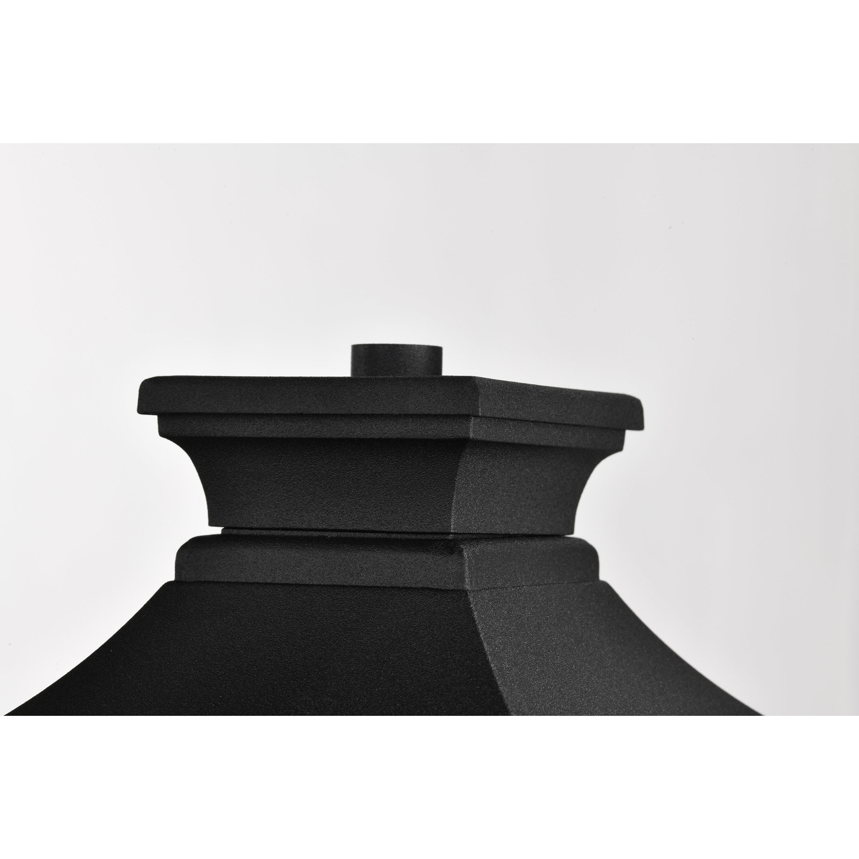 Jasper 14 inch Matte Black Post Lantern