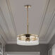 Intersection 3 Light 17 inch Burnished Brass Pendant Ceiling Light